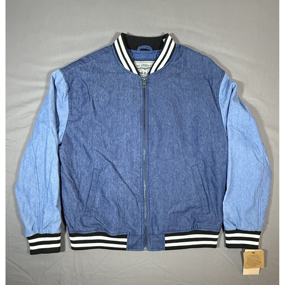 Levi's Denim Varsity Jacket Men's Size Small Brand New